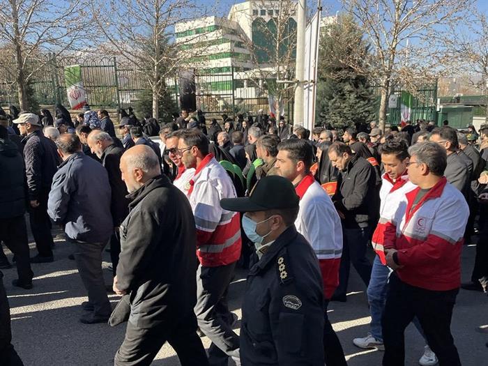 مراسم خاکسپاری شهدای گمنام