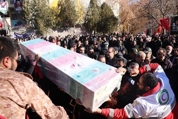 مراسم خاکسپاری شهدای گمنام