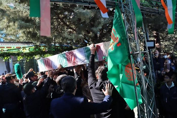 مراسم خاکسپاری شهدای گمنام