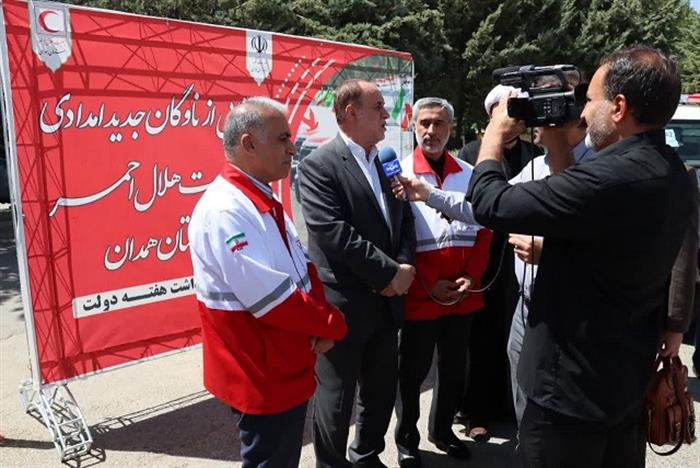 آئین رونمایی از ناوگان جدید امدادی هلال احمر