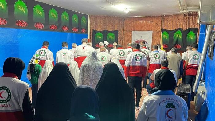 برپایی افطاری جمعیت هلال احمر شهرستان نهاوند