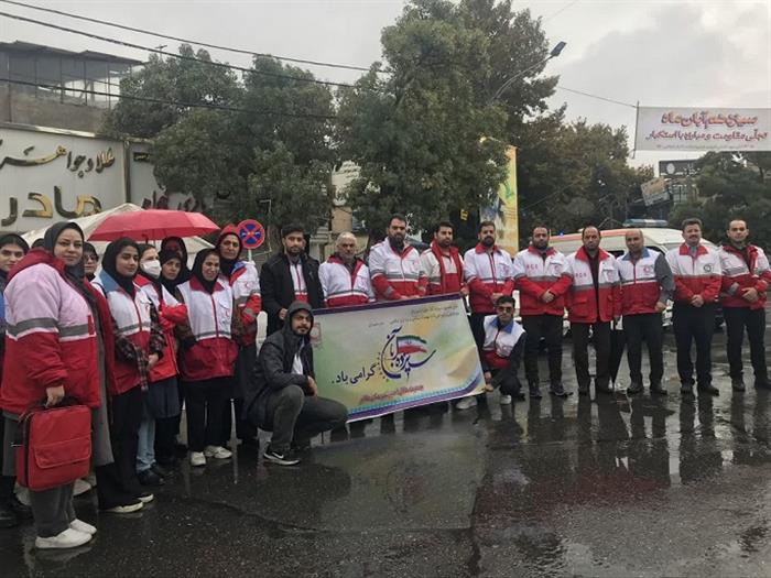 حضور خانواده بزرگ هلال احمر استان همدان در راهپیم