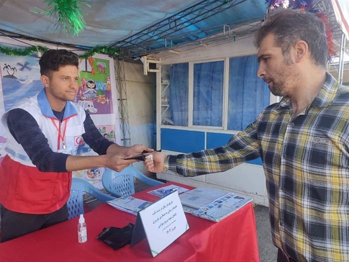 فعالیت اعضای جوانان هلال احمر شهرستان همدان