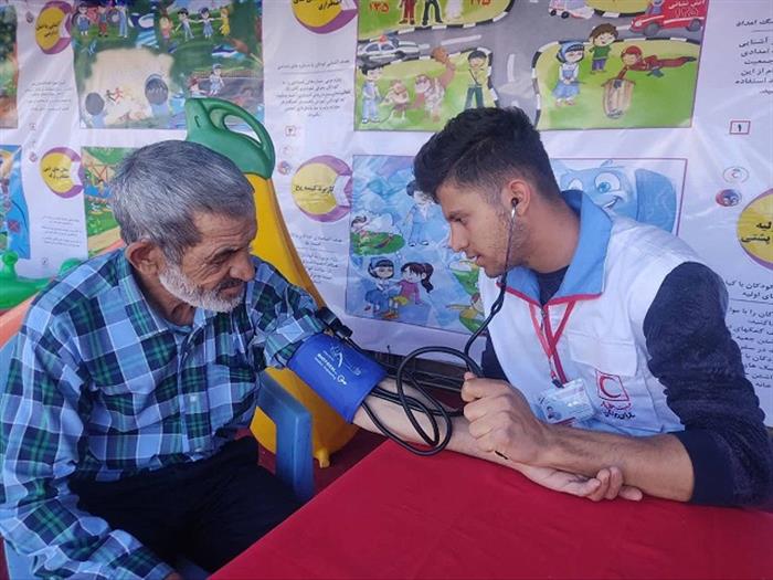 فعالیت اعضای جوانان هلال احمر شهرستان همدان