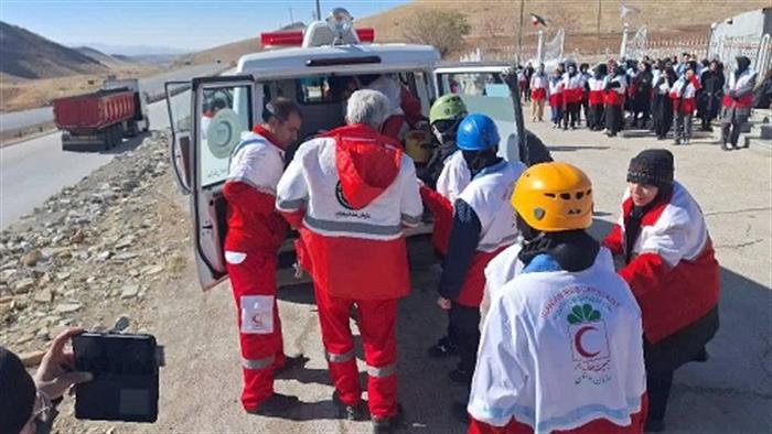 مانور زلزله طرح یاس شهرستان رزن
