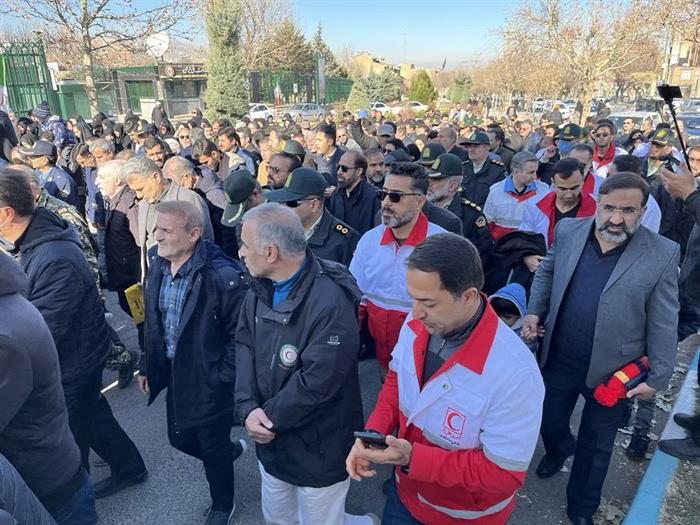 مراسم خاکسپاری شهدای گمنام