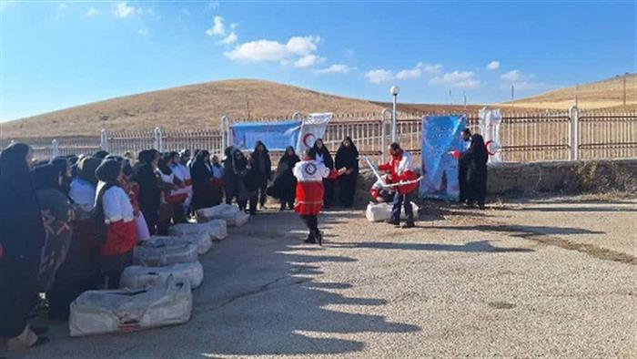 مانور زلزله طرح یاس شهرستان رزن